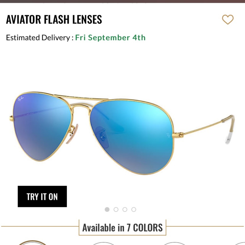 Blue Ray-Ban aviators